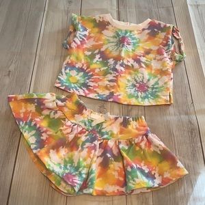 The cutest tie dye 2-piece outfit
